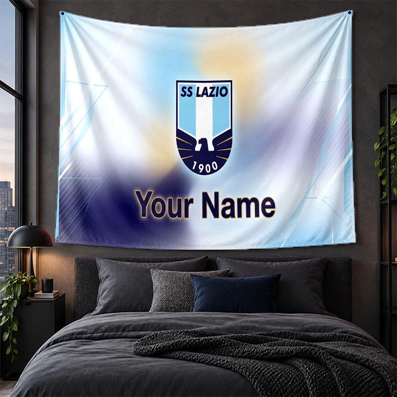 Personalized Tapestry Wall Hanging Lazio FC Pattern Art Background Cloth