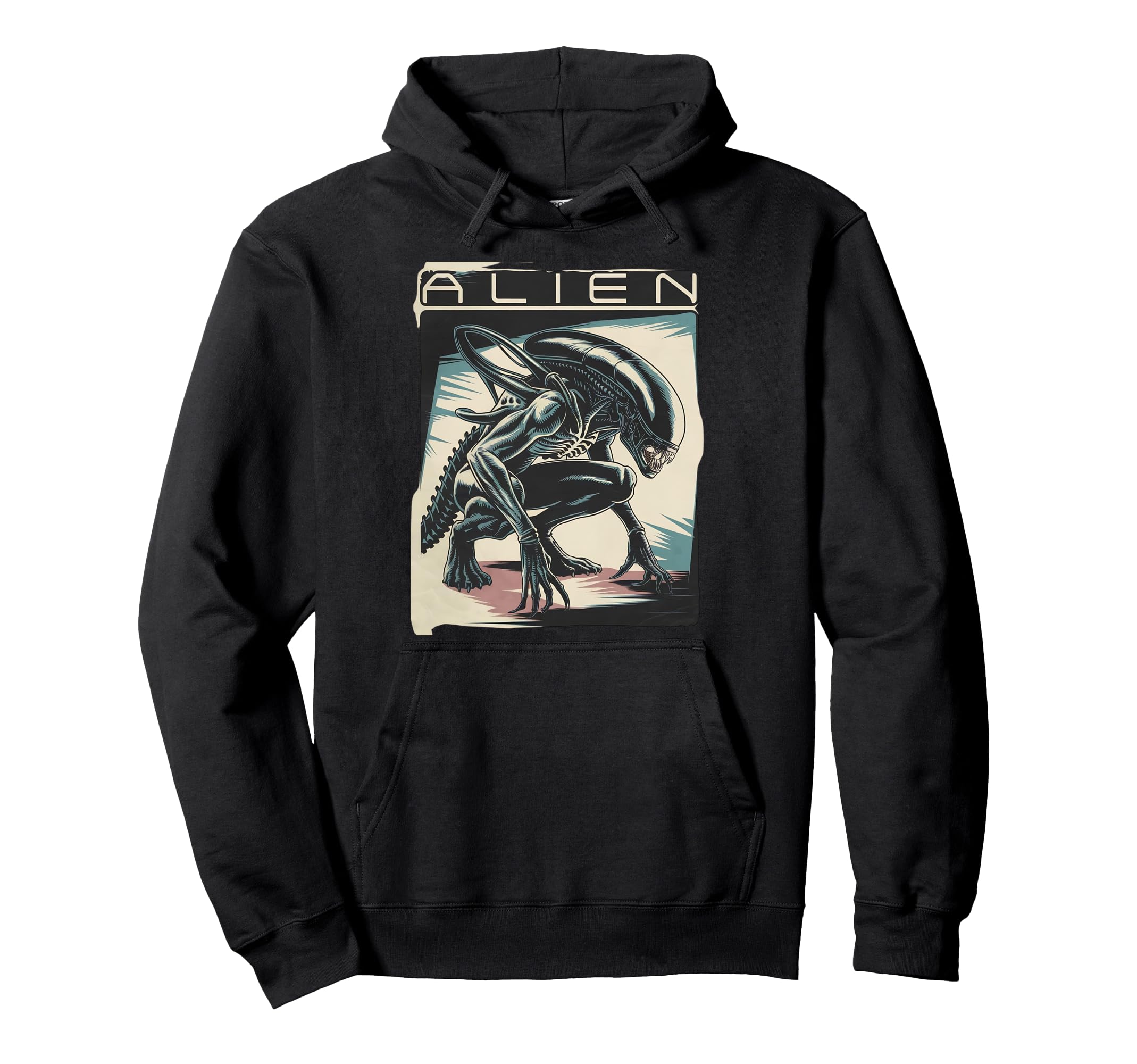 Alien Xenomorph illustration poster. Hoodie