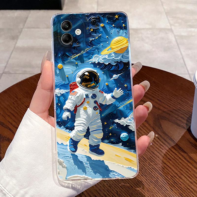 For Samsung Galaxy A04e A04 Case For Samsung A05 Coque Samsung A07 4G Capa Clear Silicon Soft TPU Back Cover Cute Cat Phone Case
