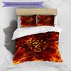 Set Lenzuola 3 Pezzi Stampato Galatasaray FC Traspirante Copripiumino con Federe Biancheria da Letto Decorativa per Camera da Letto Casa