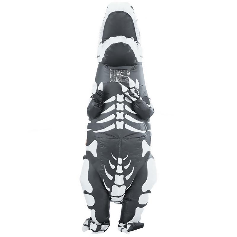 Inflatable Dinosaur Skull Costume - Halloween Prank & Performance Outfit
