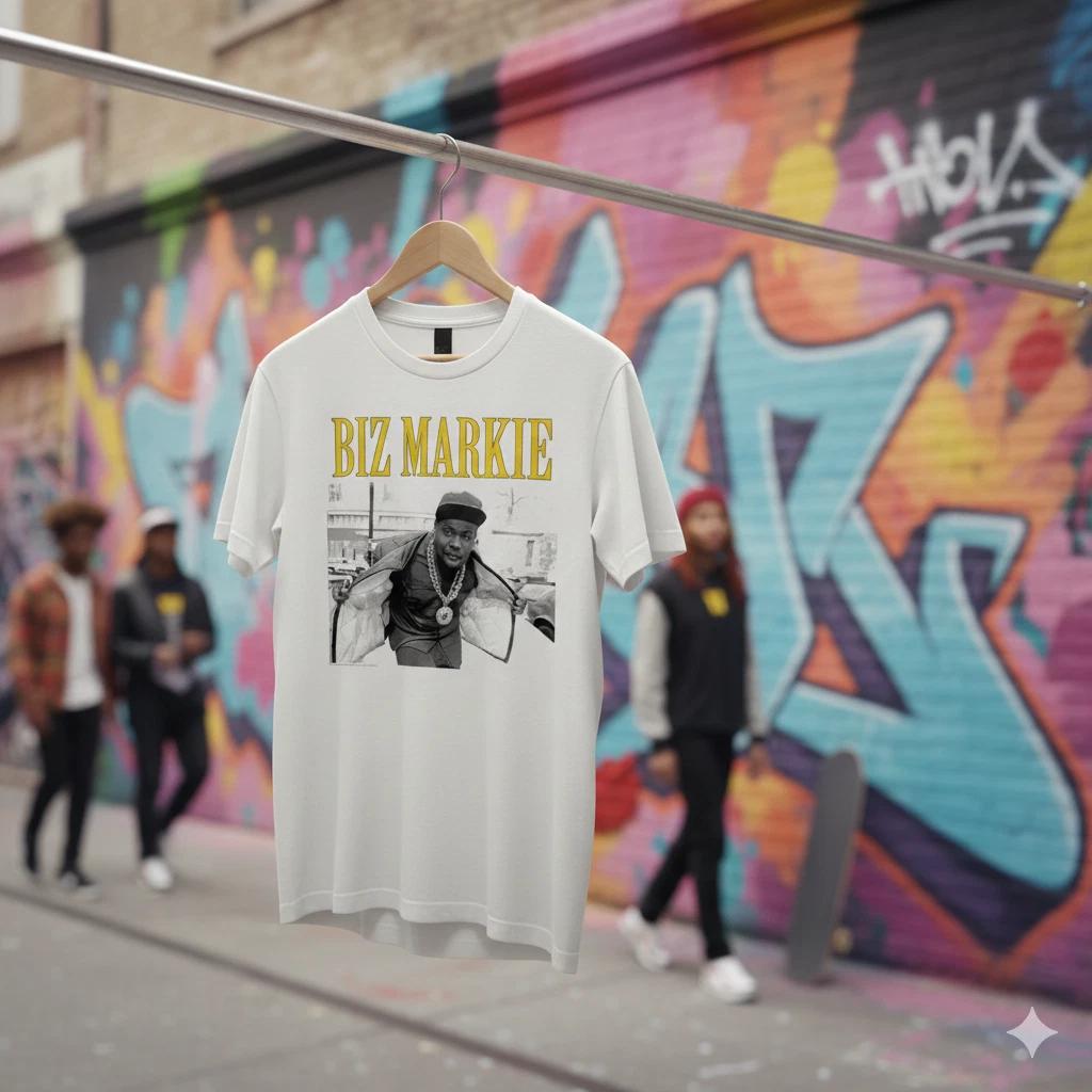 Unisex Adult Vintage Graphic Biz Markie Hip Hop Rap Legend Graphic ... XXXXL