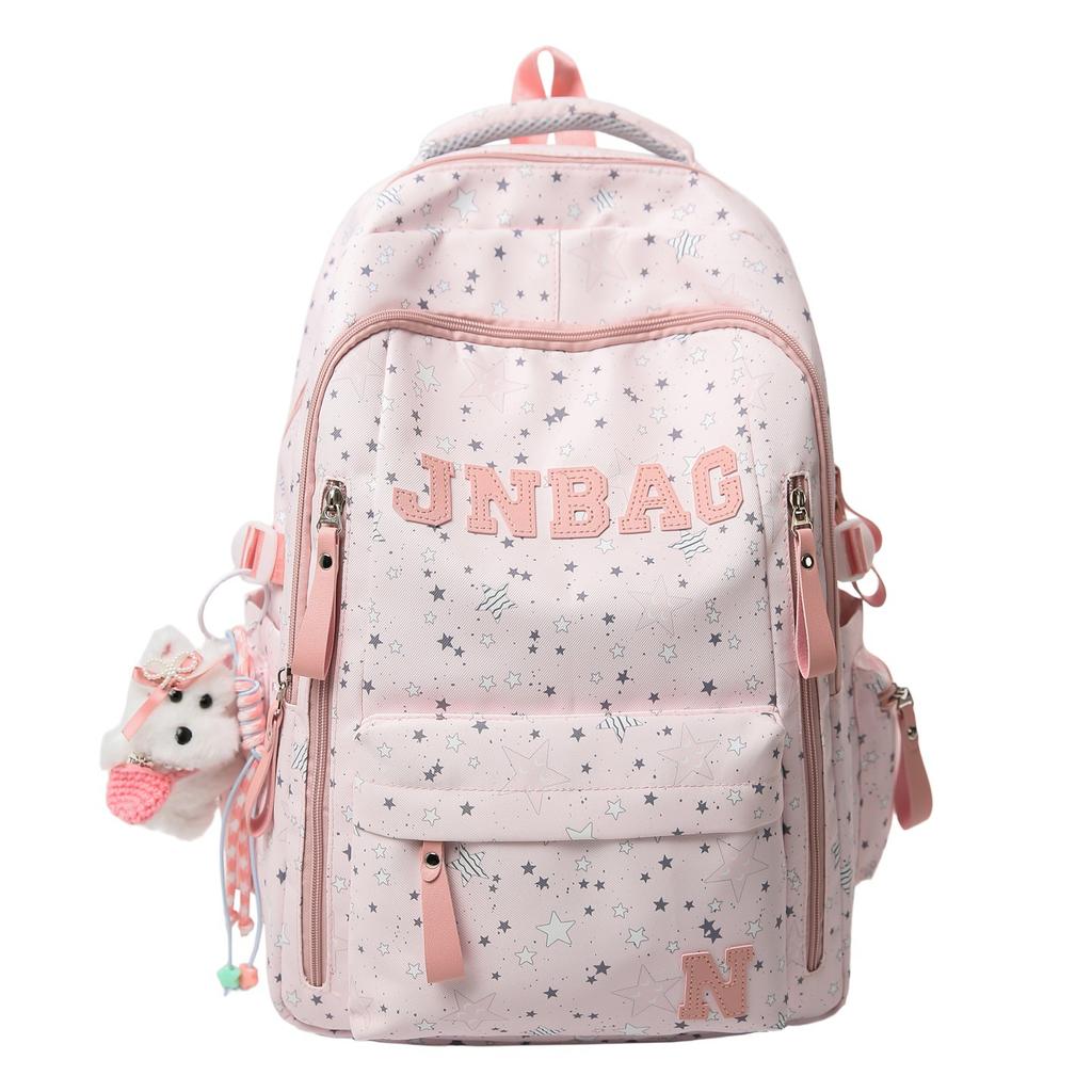 Schoolbag new high-value fresh and sweet large-capacity backpack women's outdoor leisure travel backpack junior high school student schoolbag