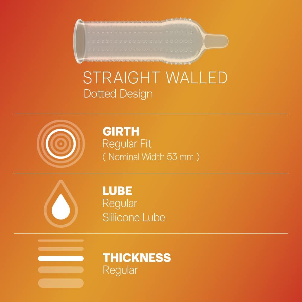 Durex Condoms, Extra Dots - 10 Count