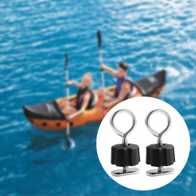 2 Pieces Kayak Track Screws Nuts Kit Hardware Equipment Fishing Accessories Parts Tie Down