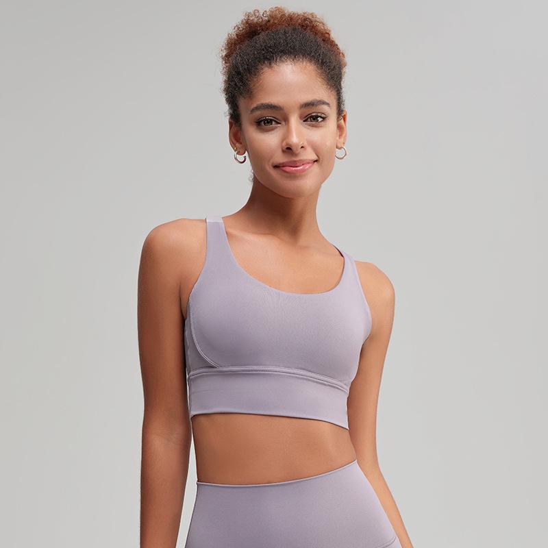 Women's High-Intensity Yoga Sports Bra: Crossback, Shockproof, Anti-Sag, Fitness Vest