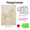 5D DIY Pearl Diamond Painting Kit Majestic Horse Full Drill Embroidery Mosaic Art Home Wall Decor Gift