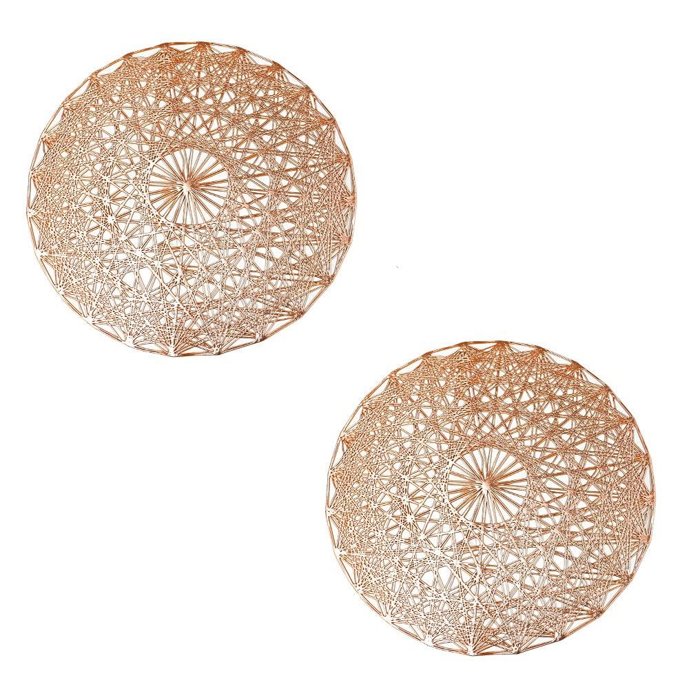 MILASIC Placemats, Set of 2, Stylish Dining Table Mats with a Floral, Modern, Scandinavian Design, Water-Repellent and Stain-Resistant, Perfect as a