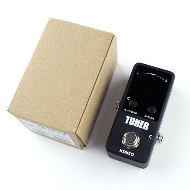 KOKKO Mini Pedal Tuner Guitarra Guitar Bass Violin Ukelele Stringed Instruments Tuner Effect Device