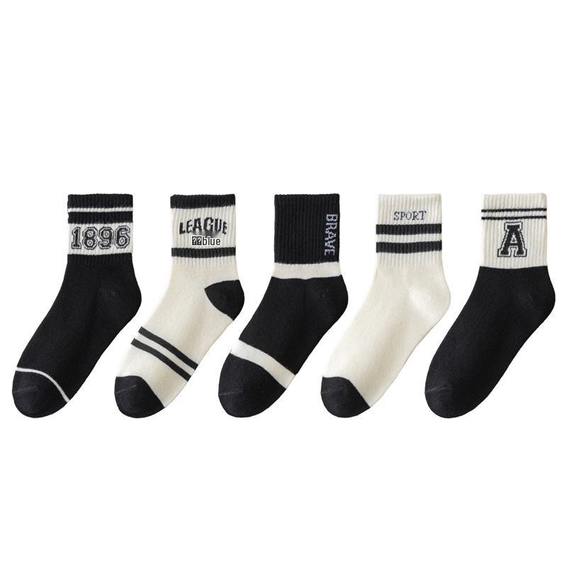 Yi Huo Kids' Spring & Autumn Combed Cotton Socks - Breathable, Sweat-Absorbing, Warm Socks for Boys and Girls.