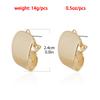 Personality Metal Square Geometric Stud Earring Set for Women Ins Daily Commuting Accessories Design Sense Jewelry Gift