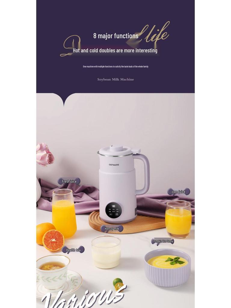 Mini Máquina Automática de Leite de Soja e Comida para Bebê com Tecnologia de Quebra de Parede