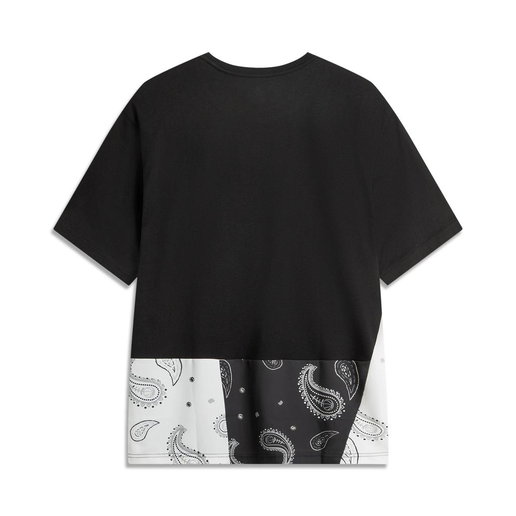 Li Ning Basketball Serie Badfive Weich Atmungsaktiv Vielseitig Locker Kurzarm T-Shirt Herren Oberteile AHSV397-2