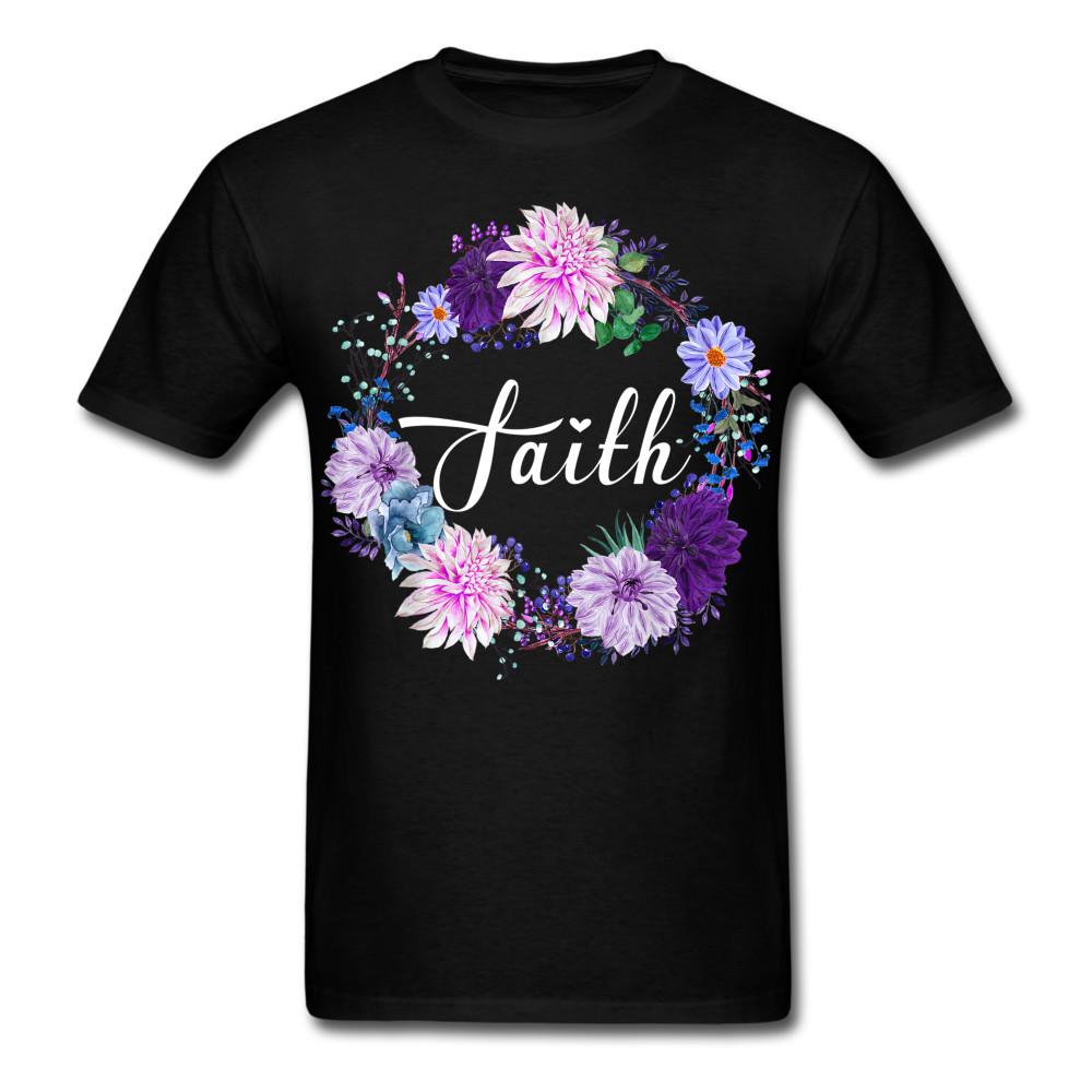 Faith shirt Christian Gifts for Easter Floral Faith Flower T-Shirt Size S-6XL