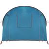4 Person Tunnel Tent with Roof Blue and Grey 740 x 370 x 220 cm