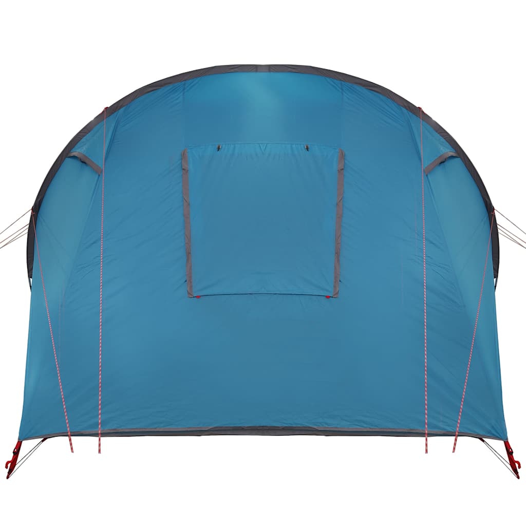 4 Person Tunnel Tent with Roof Blue and Grey 740 x 370 x 220 cm