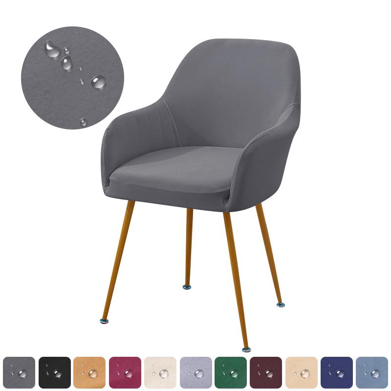 High Armrest Milk Silk Chair Cover, Cat Scratch-Proof, Universal Fit with High Elasticity for Dining Chairs