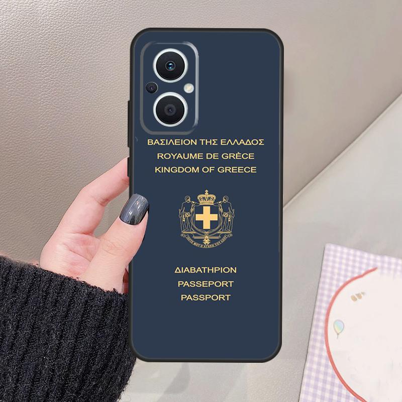 Greece Greek National Flag Funda For OPPO Reno 8 7 Lite 11F 12F 13F 14F 15F 10 12 13 14 Pro OPPO Find X8 X6 X9 Pro Case