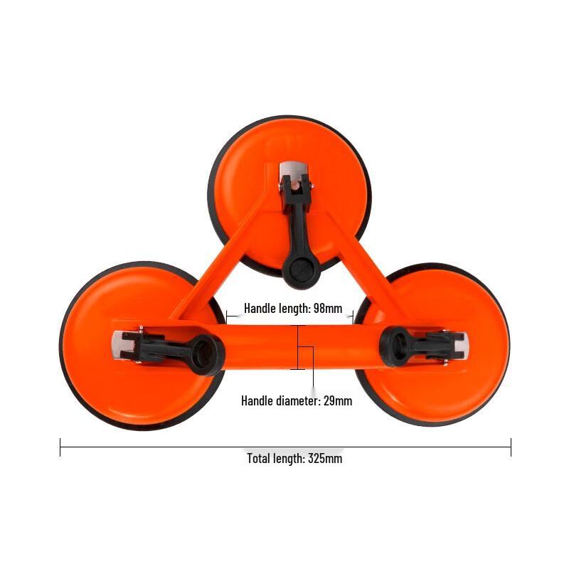 LETA Three-Claw Glass Suction Cup Tool