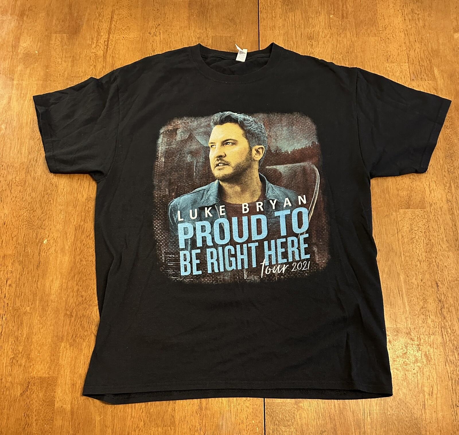 Luke Bryan 2021 Tour T Shirt Large Country Music Unisex T-Shirt S