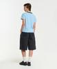 AECA (Woman) Aeca Oval Emblem Graphic Ringer Half Sleeve Tee-Sky Blue