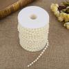 25mCelsiusroll Grinding Pearl Wire Beads Garland String   Wedding Decoration 6mm(white)
