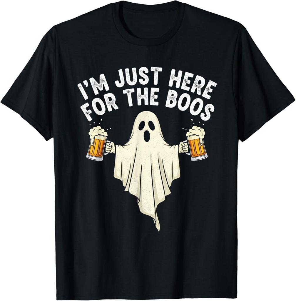 Funny Halloween I_m just here for The boos Costume Gift T-Shirt