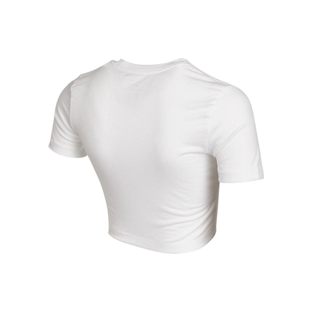 Nike Crop Tops Women's White Crew Neck Moderate DD1329-100