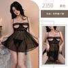 Sexy Mesh See-through Lace Erotic Underwear Hollow Breast Suspender Free Open Gear Uniform