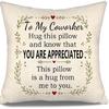 Daughter Hug This Pillow and Know That You Are Loved This Pillow Is A Hug from Me To You Throw Pillow Covers for Daughter from Mom Dad Birthday Gift