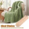 1 Pc Wooden Knitting Frame DIY Throw Blanket Knitting Tools Yarn Craft Easy to Assemble Chunky Knitting Blanket Weaving Frames