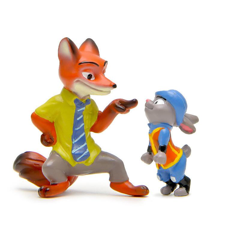 Nick Zootopia Judy Resin Figurines Mini Model Ornaments For Landscape Decoration