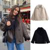 Damen Herbst und Winter Neu Locker Pelz Einteiler Warme Jacke für Damen