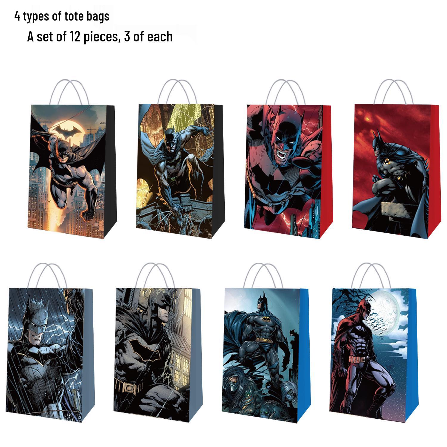 Batman Holiday Party Kraft Gift Bag - In Stock