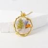 Collana Floreale in Resina Leggera Catena Regolabile per la Clavicola per Pelli Sensibili Accessorio Gioiello da Indossare Ogni Giorno