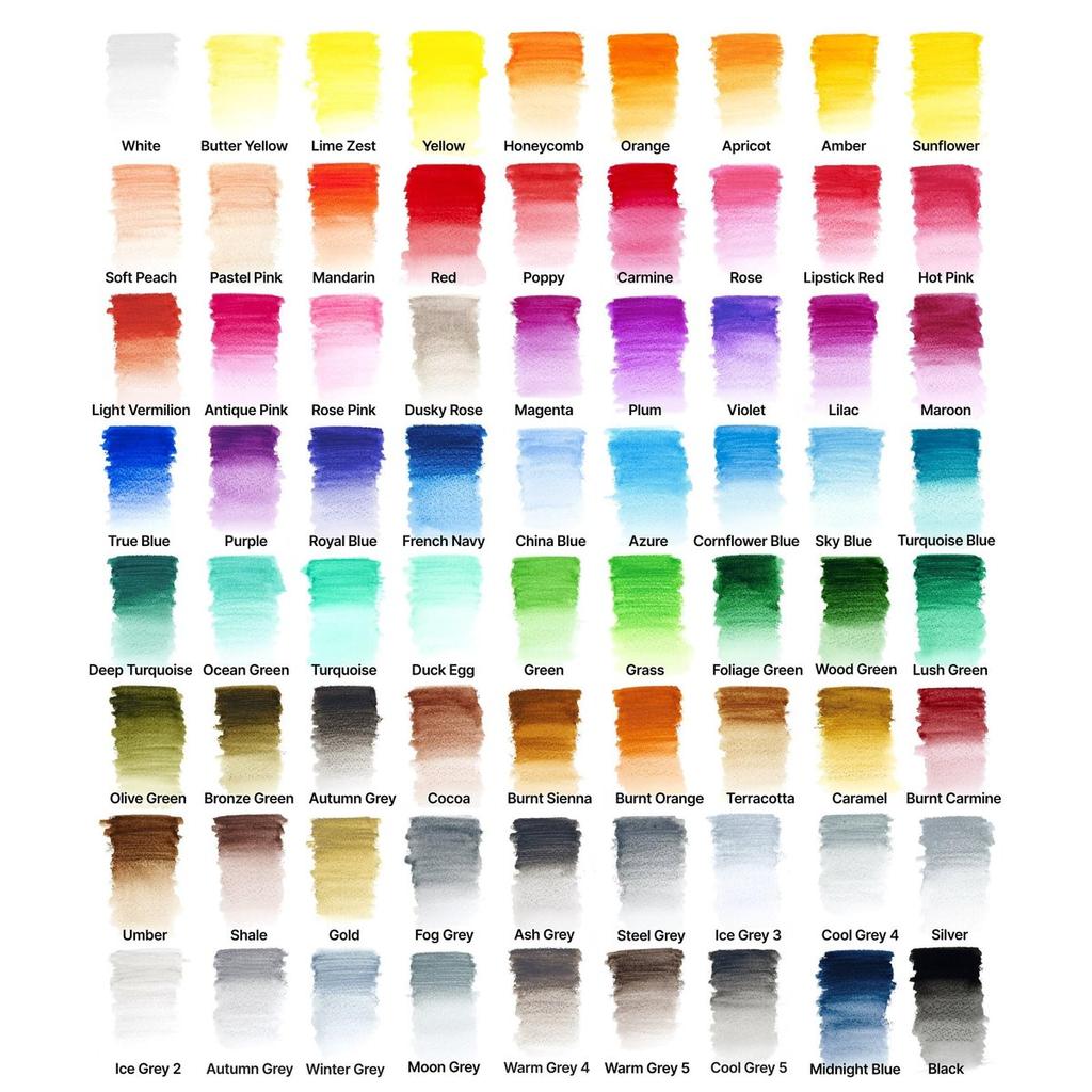 Winsor & Newton Studio Collection Watercolor Pencil Set, 72 Vibrant Colors with Metal Tin, Professional Art Drawing Pencils for Artists