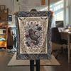 Cat Gothic Print Flannel Blanket, High quality Comfortable for All Seasons, Home Decor, Warmth and Comfort, Perfect for Christmas Gifts07