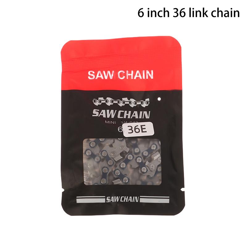 4/6/8/12/14/16 Inch Metal Chainsaw Chain Spare Parts Link Chainsaw Saw Chain Blade For Electric Saw Accessories Wood Cutting