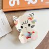 1pc Cute Cat Splicing Grab Clip Medium Hair Grab Shark Clip Personalized Fashion Sweet Hair Accessories