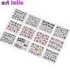 24pcs Baroque Nail Art Water Transfer Sticker Lace Flower Necklace Pattern Decorations Slider Manicure Watermark Decals