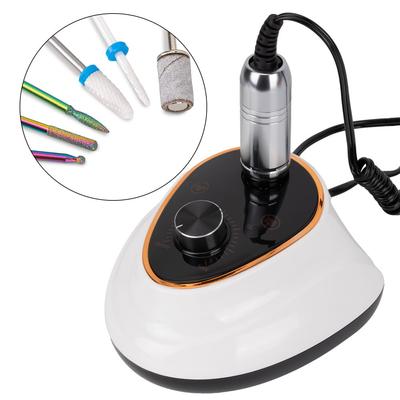 Frezarka Do Paznokci 65W Do Manicure Pedicure Biało-Czarna M5 35 000 Obrotów