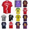 Maglia da Calcio Retrò Edizione Firmata Cristiano Ronaldo Beckham Kaka Ronaldinho Messi Manica Corta Maglia da Calcio Uomo Donna