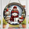 Snowman Front Door Welcome Sign 2026 Christmas Wooden Snowman Door Sign for Garden Farmhouse Home Christmas Winter Sign