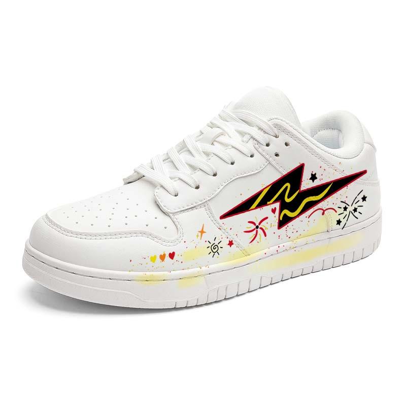 Unisex School Season Microfiber Board Sneakers Couple Casual Shoes Sizes 36-44 for Campus Walking Travel Streetwear and Daily Wear