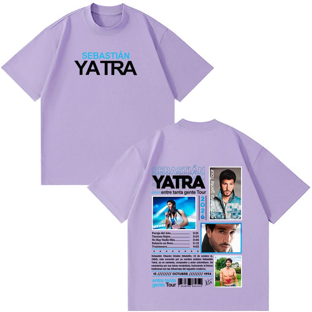Singer Sebastian Yatra Entre Tanta Gente Album Tour 2026 Print Tees Unisex Unisex Fashion Tshirts Cotton Hiphop Oversized Tshirts