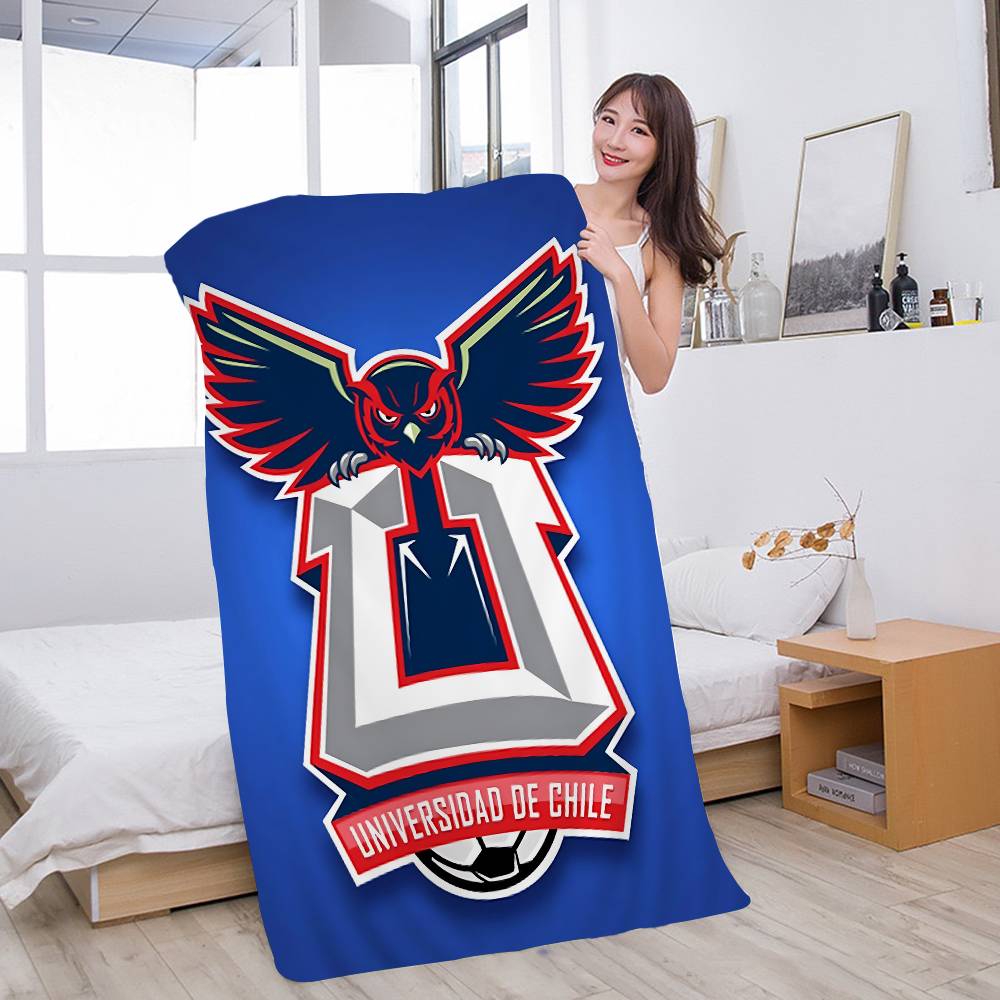 Sport Club Chile U-University Microfiber Blanket Quick Drying Beach Towels Oversized Printing Super Absorbent Pool Towel