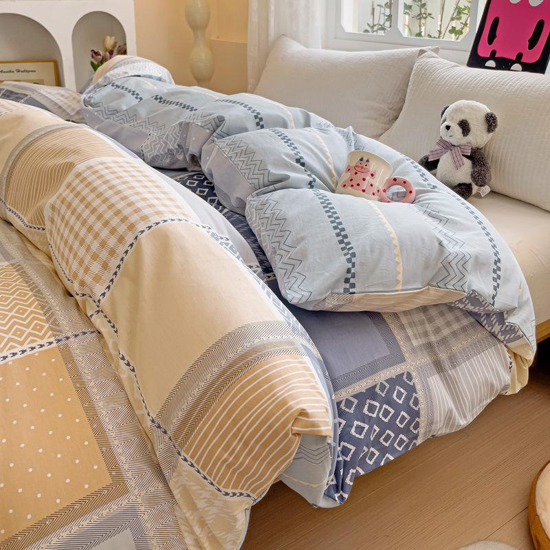 Cotton Quilt Cover Plus Size Double Comfortable Quilt Cover Cartoon Single Quilt Cover Bedding