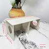 Waterproof Chew-Resistant Wooden Hideaway for Hamsters and Quails: Small Villa Nest