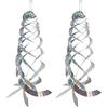 15.8in Hanging Reflective Bird Deterrent Device -6pcs Bird Repellent Spiral Reflectors - Drive Woodpeckers Pigeons Geese Away Fr