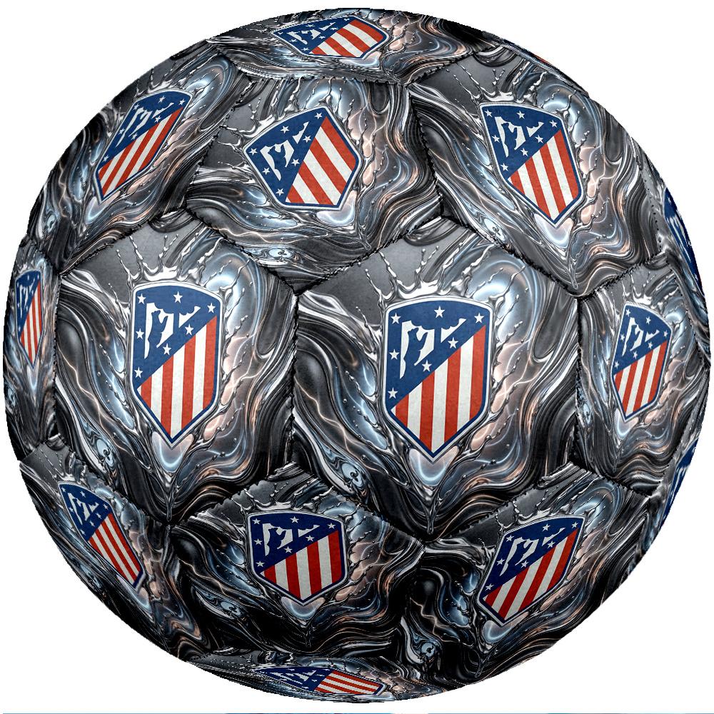 Atletico Madrid Theme Soccer Ball Size 5 Soccer Ball Soft Touch Professional Training Football for Outdoor Sports